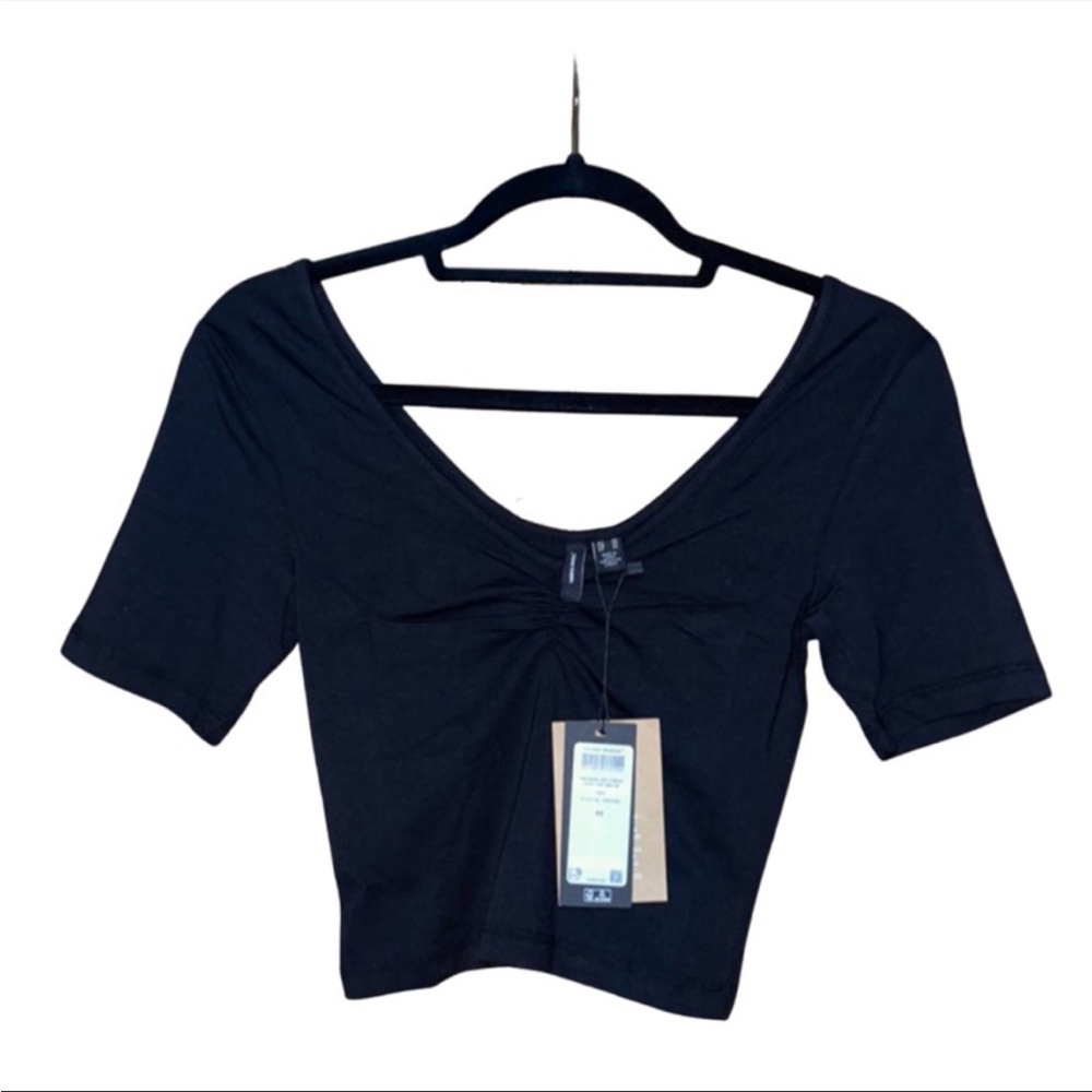 NWT Vera Moda Crop Top - Black - Size XS